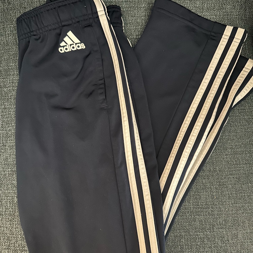 adidas Black and Tan Kids Track Pants